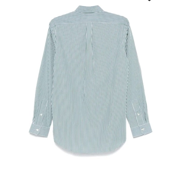 Polo by Ralph Lauren Striped Poplin Shirt - Picture 4 of 14
